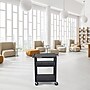 Luxor TUFFY 3-Shelf Multi-Purpose Utility Cart with Electric Power, Black (WT34E)~#|#~C6F84D62-51A2-4021-95EE142BBC635610_sc7