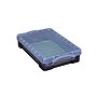 Really Useful Box 4.23 Quart Storage Box with Latching Lid, Plastic, Transparent Smoke (US4TSMK)~#|#~C6F89636-03D5-474D-8B5795A3E39DE8B7_sc7