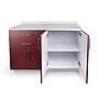 Viva Comfort 36.32'' H x 48" L Exam Room Medical Cabinet, 4-Doors, 2-Drawers, Claret (902BASE48NSCL)~#|#~C6FB47E2-263D-4D6C-BEE9927B71CE3FA6_sc7
