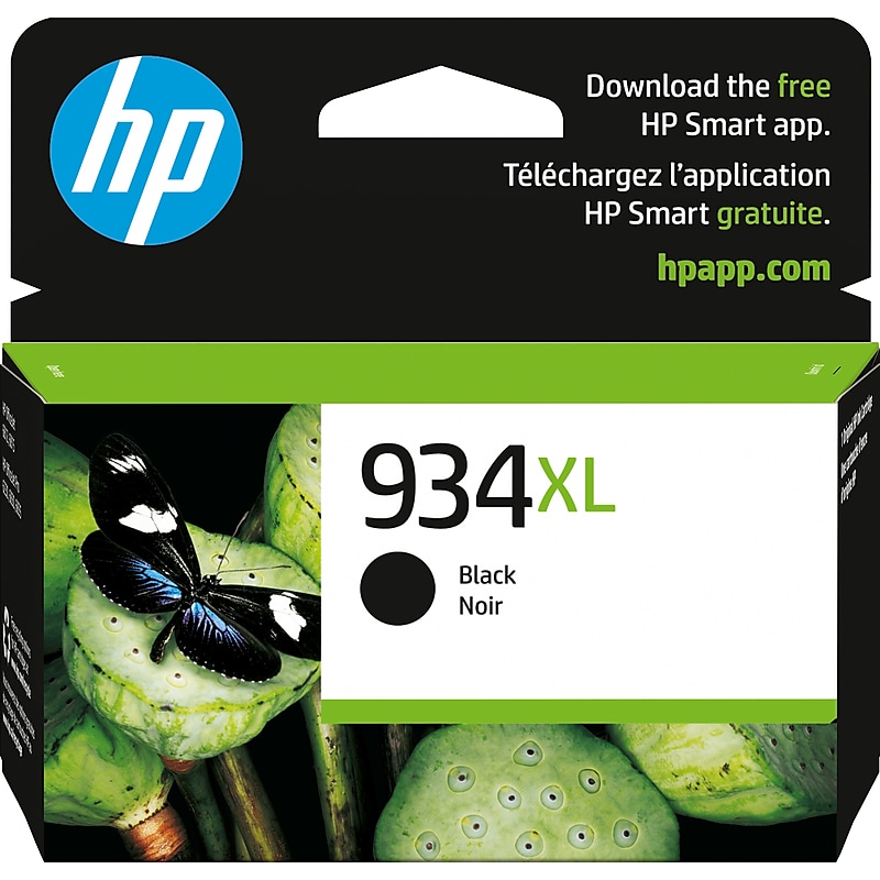 HP 934XL Black High Yield Ink Cartridge, Prints Up to 1,000 Pages (C2P23AN#140) image 1
