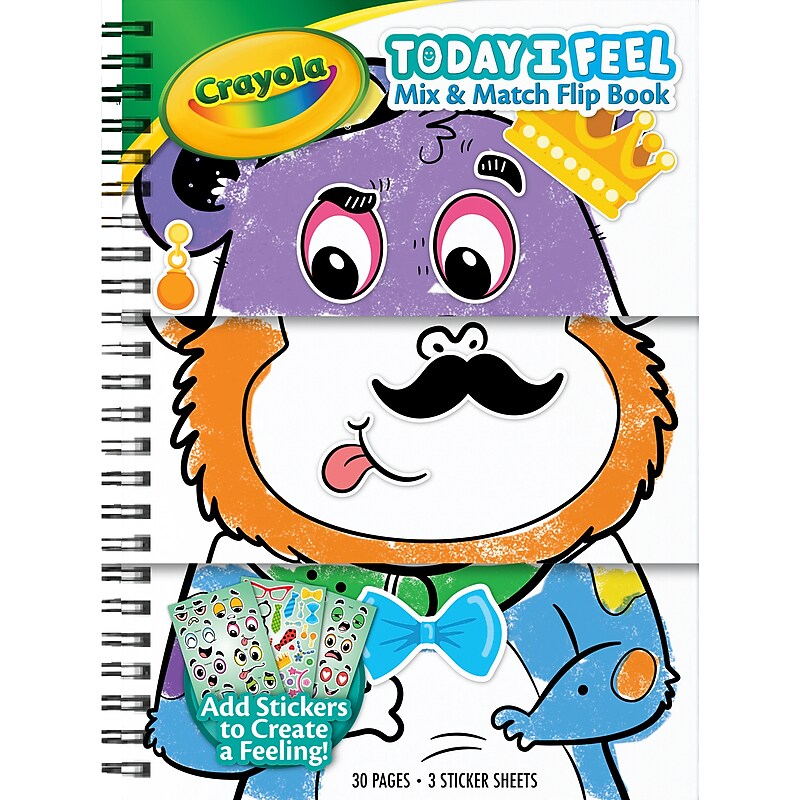 Crayola Today I Feel Animal Coloring Book (04-2774) image 1
