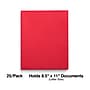Staples Smooth 2-Pocket Paper Folder, Red, 25/Box (27532-CC)~#|#~C7047D19-5BE0-4F95-9F9CCDBD23FBC858_sc7
