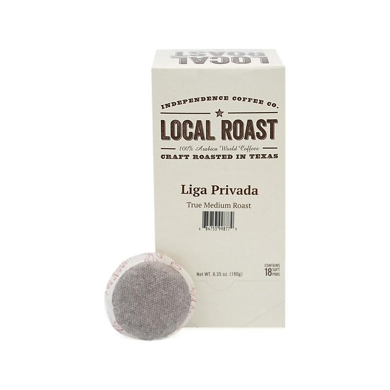 Independence Coffee Co. Liga Privada Coffee Pods, Medium Roast, 18/Box (LPA.SSrnd-108ctcs) image 1