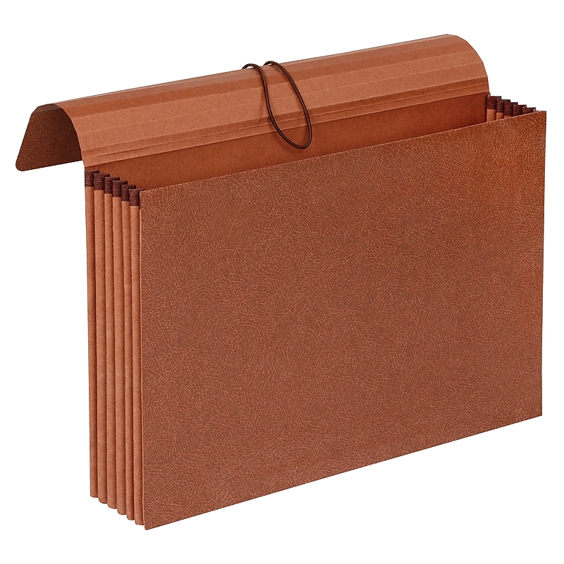 Pendaflex 30% Recycled Expanding Wallet with Elastic Closure, Legal, Brown (1076GL-OX) image 1