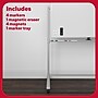 TRU RED™ Magnetic Painted Steel Mobile Dry Erase Board, Aluminum Frame, 4' x 3' (TR62619)~#|#~C70DF03D-5582-4E92-858F0A14C873D491_sc7