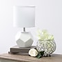 Simple Designs 10.24" LED Table Lamp, White (LT2065-WHT)~#|#~C70F30E1-2DEB-4DE4-9B69E69909AA1D57_sc7