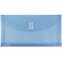 JAM Paper Premium Plastic Filing Envelope with Hook & Loop Closure, 5 1/4" x 10", Blue, 3/Pack (921V1BUX3)~#|#~C7104EFB-8890-40D0-B5202788FBF7487A_sc7