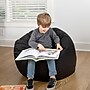 Flash Furniture Dillon Fabric Refillable Bean Bag Chair, Solid Black (DGBEANSMSLDBK)~#|#~C7147C6F-240B-4CBD-984CC58D759184CF_sc7