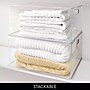iDESIGN Large Stackable Plastic Storage Bin, Clear (40252)~#|#~C7156979-5364-4D36-AE018EE63EF78C88_sc7