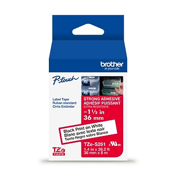 Brother P-touch TZe-251 Laminated Label Maker Tape, 1