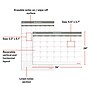 Staples 24" x 36" Monthly Dry-Erase Undated Wall Calendar, Reversible, White/Gray (ST61306-23)~#|#~C7164772-FE86-4565-96CF331F2247ABEF_sc7