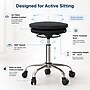 Uncaged Ergonomics Wobble Stool Air Armless Fabric Active Stool, Black/Silver (WSA-B)~#|#~C7166319-FF7C-4FA2-A763069D49F9869E_sc7