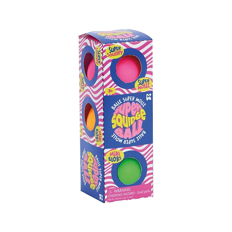 Keycraft Mini Squidgy Balls, Assorted Colors, 3/Pack (NV529) image 1
