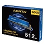 A-DATA LEGEND 700 GOLD 512GB M.2 2280 PCIe Gen3x4 NVMe Internal Solid State Drive, 3D NAND (SLEG-700G-512GCS-S48)~#|#~C7188115-5D91-4F60-ADF75B5D54E798FA_sc7