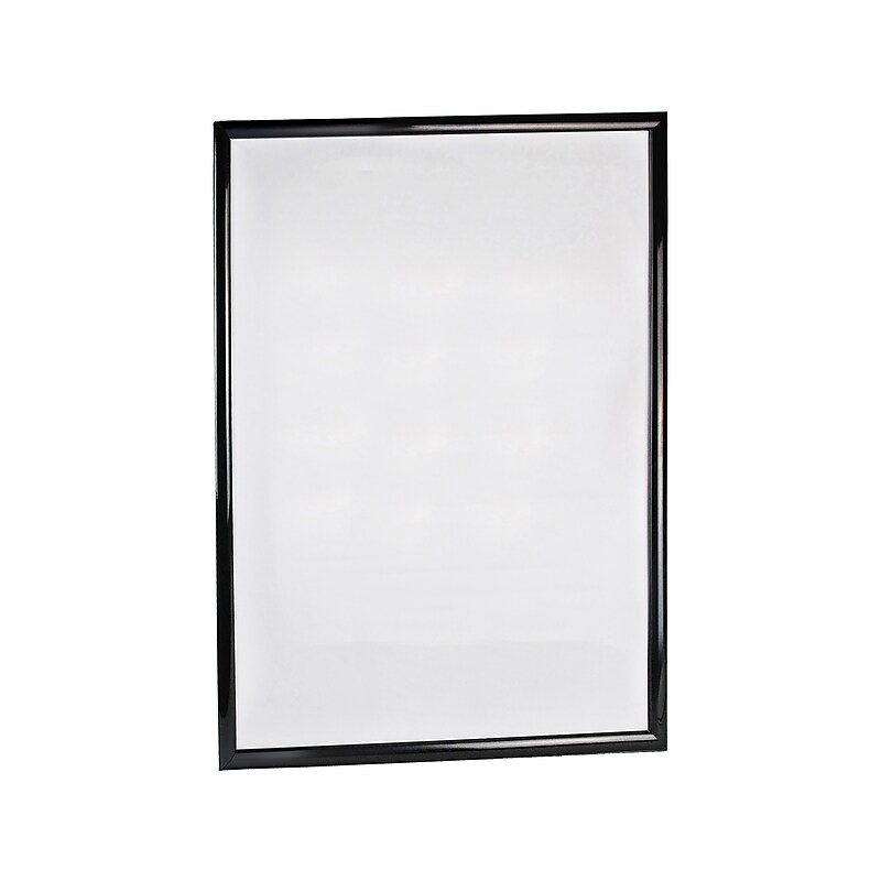 Azar Sign Holder, 30" x 40", Wall Mounted, Black, Plastic (300348-BLK) image 1