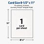 Avery Rectangle Integrated Cards, Matte White, 10/Pack (19479399847)~#|#~C7201AC2-09B2-4050-A3945F4DA79F160B_sc7