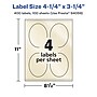 Avery Pearlized Ivory Oval Multipurpose Labels, 4.25" x 3.25", Ivory, 400/Box (94059)~#|#~C722A4DD-2B81-41A2-87624A0659691E0E_sc7