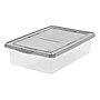 Iris 28 Quart Snap Top Plastic Snap Closure Storage Bin, Clear (500219)~#|#~C726853C-B27E-412D-98DCE34768A25862_sc7