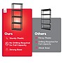 Iris 5-Shelf Plastic Shelving Unit, 63.6" x 23.9" x 11.8", Black (140039)~#|#~C72B531D-8361-4DAA-9BA1D6039B7375BE_sc7