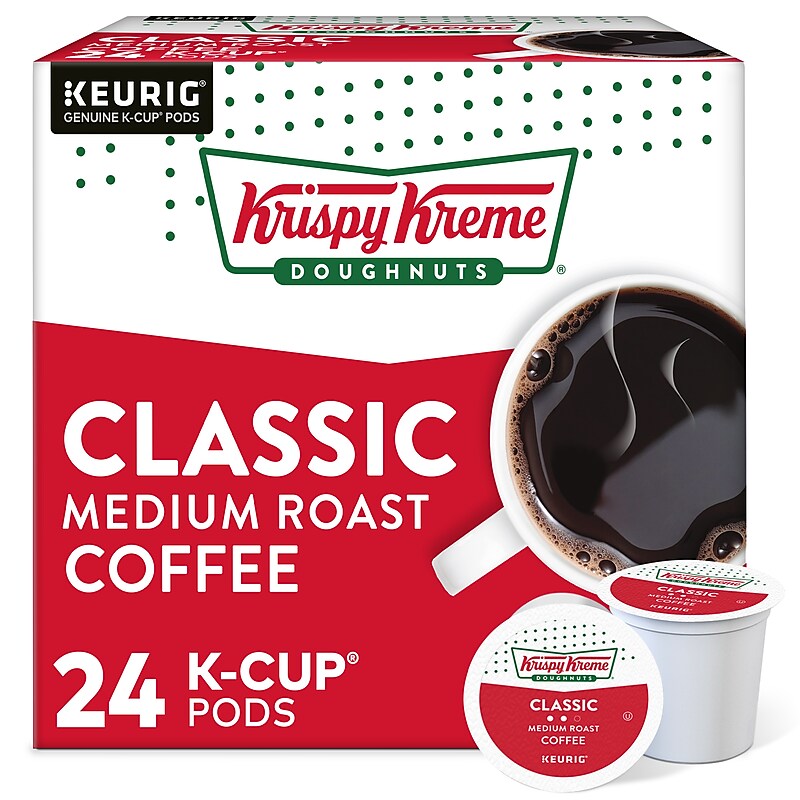 Krispy Kreme Classic Coffee Keurig® K-Cup® Pods, Medium Roast, 24/Box (06110) image 1