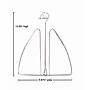 Nahanco Metal Hat Hanger, Brushed Chrome Hook, 100/Pack (SLHAT)~#|#~C73015AA-751F-486E-B712D9B9B959EA5B_sc7