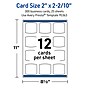 Avery Arched Square Business Cards, Matte White, 300/Pack (19479398883)~#|#~C73629B1-D3C9-4A55-A943EDB8C3BCAE5E_sc7