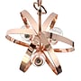 Lalia Home 3-Light 18" Adjustable Globe Hanging Metal and Clear Glass Ceiling LED Pendant, Rose Gold (LHP-3010-RG)~#|#~C739EDE5-E914-4EE9-B123F7755EBDEB8C_sc7