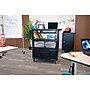 Luxor TUFFY XL Deluxe Teacher Cart, Black (ECMBSKBC-B)~#|#~C73B034E-5CCA-43F7-819A78F98168CCA7_sc7