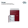 Viva Comfort 36'' H x 24" L Exam Room Medical Cabinet, 2-Doors, 2-Drawers, Claret (90224GRYCL)~#|#~C73ED30D-0127-482B-A0A9B7DDB9AD7A24_sc7