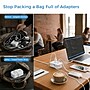 Uncaged Ergonomics Travel Power Strip with USB-C, 3 AC, 2 USB-C (20W), 1 USB-A, 3.4 ft Cord, White ~#|#~C73F079C-914B-4776-ABA677A00B8C63F4_sc7