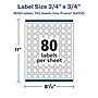Avery Laser/Inkjet Waterproof Square Multipurpose Labels, 0.75" x 0.75", White, 8000 Labels/Box (94102)~#|#~C741369A-FACF-4145-ADDB17882D9A52F0_sc7