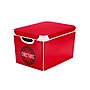 Simplify Christmas Wreath Storage Tote Bin with Lid, Plastic, Red (9081-A)~#|#~C7428147-B79B-4EA4-8126B02824ACDB52_sc7