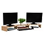 Mind Reader Adjustable Dual Monitor Stand, Up to 44 lbs., Brown (MDFMOND-BRN)~#|#~C74B887E-D313-48A9-8122684634098506_sc7