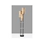 Adesso Trio 68" Matte Black Floor Lamp with Three Cylindrical Light Brown Shades (4305-01)~#|#~C74BFCA1-FEE2-497D-A63B90547798DA57_sc7