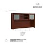 Bush Home Somerset 60" W Desk Hutch, Storage Shelves for Office Desk, Hansen Cherry (WC81731)~#|#~C74C5966-CA16-47CB-915FEB603B75FF89_sc7
