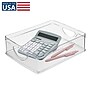 iDESIGN Small Stackable Plastic Storage Bin, Clear (80005)~#|#~C74F8C77-205B-4761-80D0D0D926D67F70_sc7