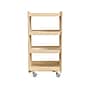 Flash Furniture Bright Beginnings Mobile 4-Tier Storage Cart, 31.5"H x 16"W x 16"D, Natural Birch Plywood (MK-KE24091-GG)~#|#~C7520269-83F4-4E43-B5A2F70504969A64_sc7