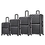 InUSA Aurum 4-Piece Hardside Spinner Luggage Set, TSA Checkpoint Friendly, Black (IUAURSMLXL-BLK)~#|#~C752AFEB-D301-4BA8-9866C538127776BA_sc7