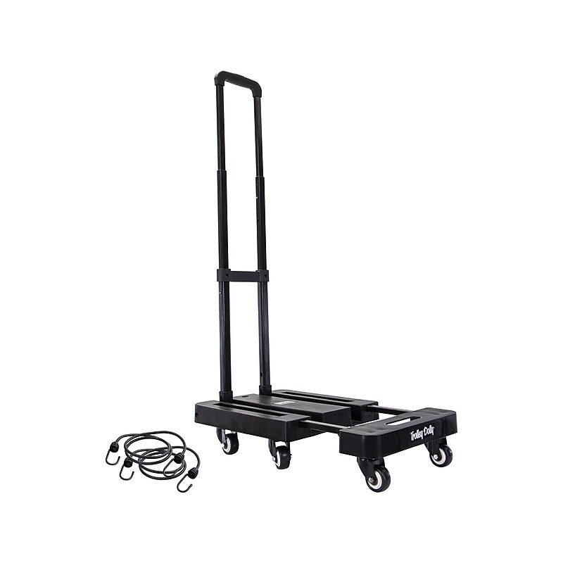 Dbest Metal Mobile Portable Cart with 6 Swivel Wheels, Black (01-929) image 1