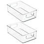 iDESIGN Small Stackable Plastic Storage Bin, Clear (29407M2)~#|#~C755DB62-EC7B-4C73-962A8062C09189A1_sc7