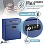 AdirOffice Steel Ultimate Locking Wall Mounted Interoffice Mailbox, Medium, Blue~#|#~C764DB01-F04E-4E50-87C471779742D048_sc7