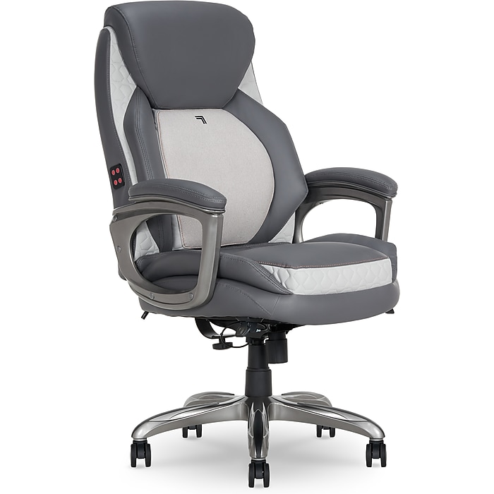 Sharper Image S-600 Active Lumbar Heated Ergonomic Bonded Leather