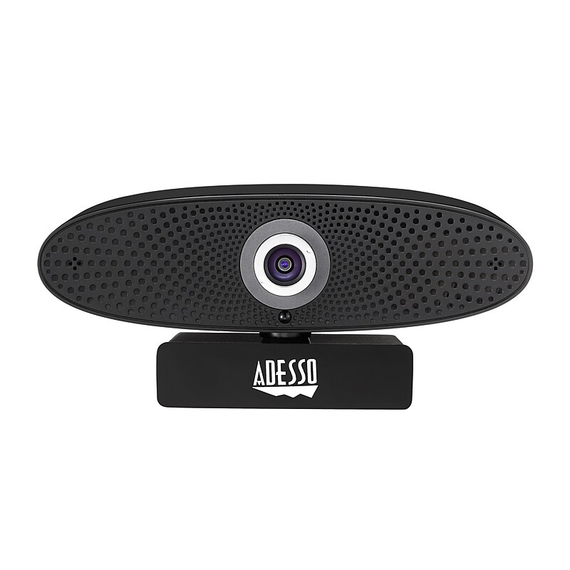 Adesso CyberTrack C100 HD 3840 x 2160 Webcam, 8 Megapixel, Black (Cybertrack C100) image 1