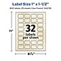 Avery Pearlized Ivory Rectangle Multipurpose Labels, 1" x 1.5", Ivory, 800/Pack (94219)~#|#~C769B021-701D-422D-AFFD1B334FB85C41_sc7