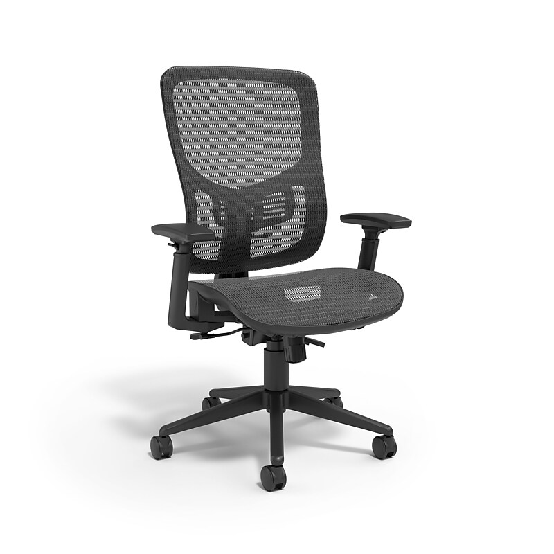 Staples Kroy Ergonomic Mesh Swivel Task Chair, Black (UN59456) image 1