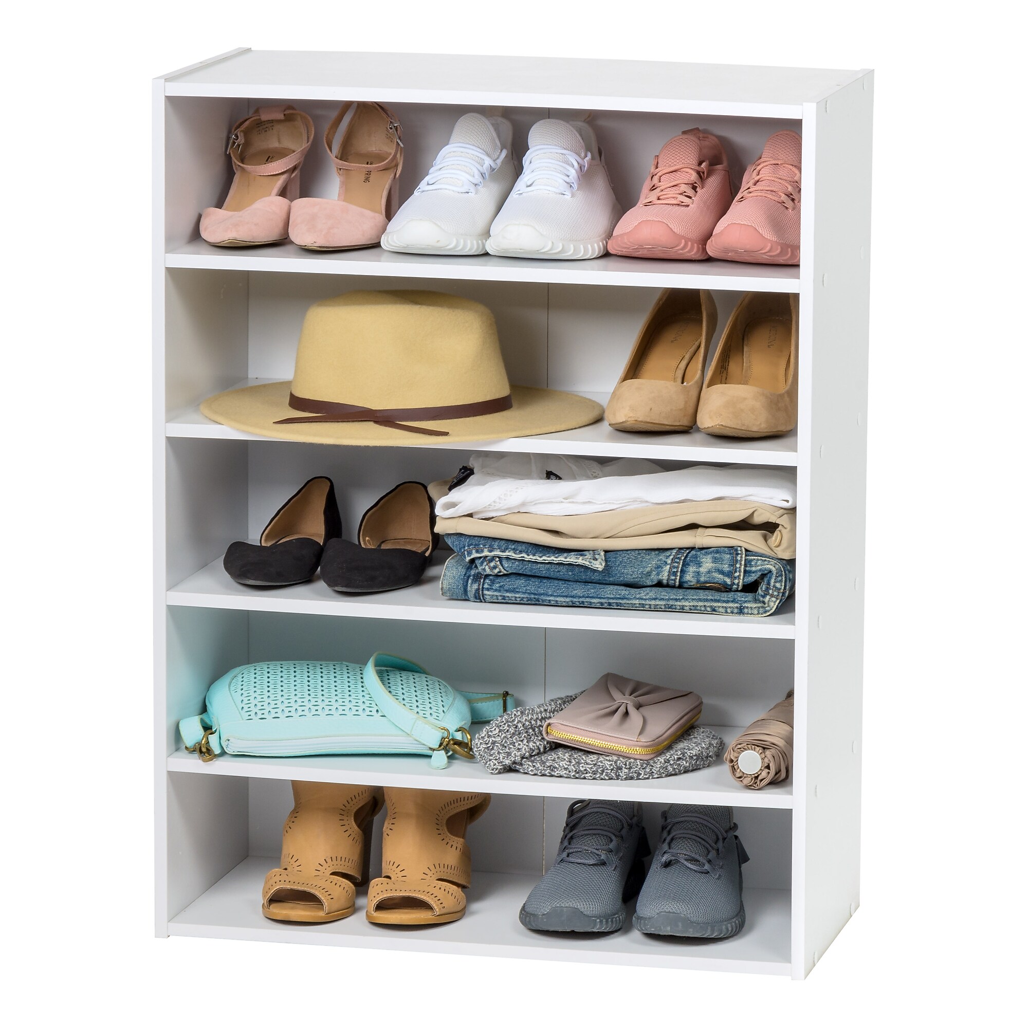 Iris 31.51″ 5-Shelf Bookcase, White (596984) Sansujyuku sansujyuku.com