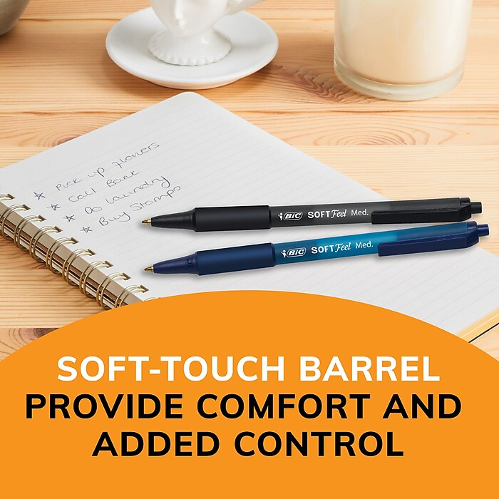 BIC Soft Feel Ballpoint Pen Black 953928 Box 12 | Independent Office