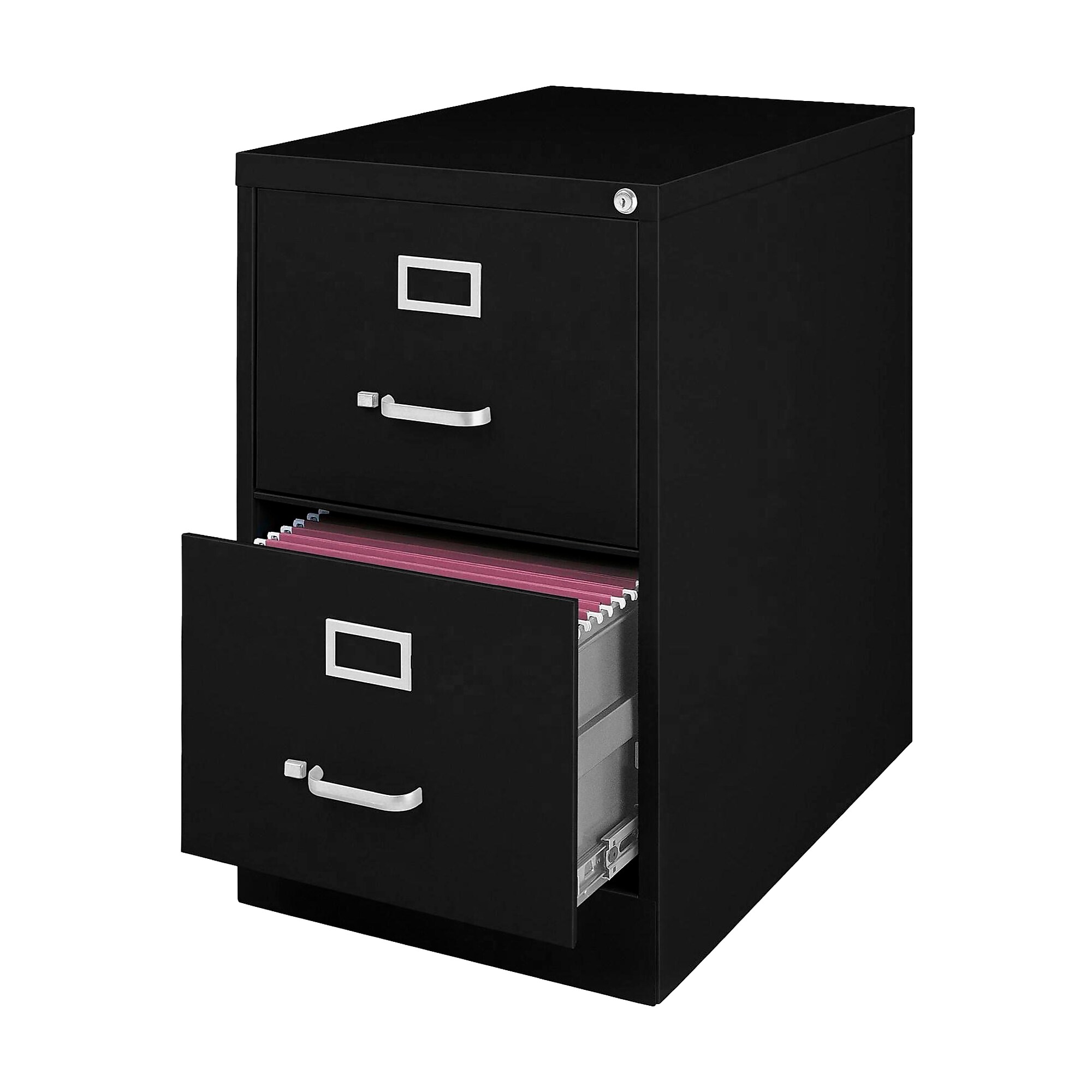 Staples Heavy Duty 2 File Drawers Vertical File Cabinet, Black, Legal, 26.5″D (13447D) Sansujyuku sansujyuku.com
