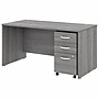 Bush Business Furniture Studio C 60"W Office Desk with Mobile File Cabinet, Platinum Gray (STC014PGSU)~#|#~C77A929B-9F58-4E26-9ED383AAA3F56798_sc7