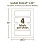 Avery EcoFriendly Laser/Inkjet Rectangle Multipurpose Labels, 2" x 6", White, 40/Pack (94242)~#|#~C780612E-F1FC-429F-A7FAEED4F3182238_sc7